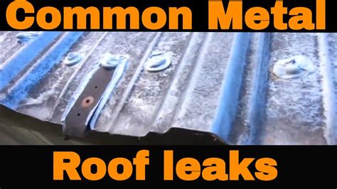 sheet metal roof leaks|stopping leaks on metal roof.